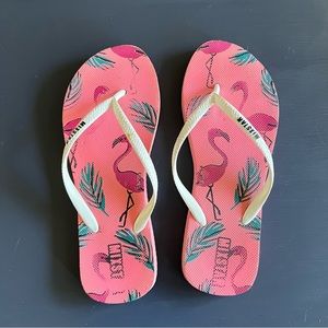 Pink Flamingo Flipflops